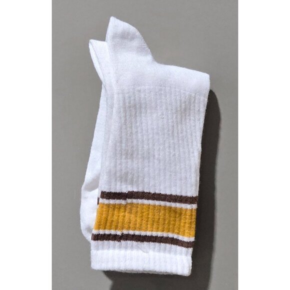 Colsie Retro ATLANTA Yellow Crop Top & Shorts 3 Pc Pajama Set -- Size Small 4/6 - Picture 6 of 9